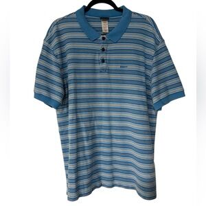 Patagonia Blue Striped Polo Shirt